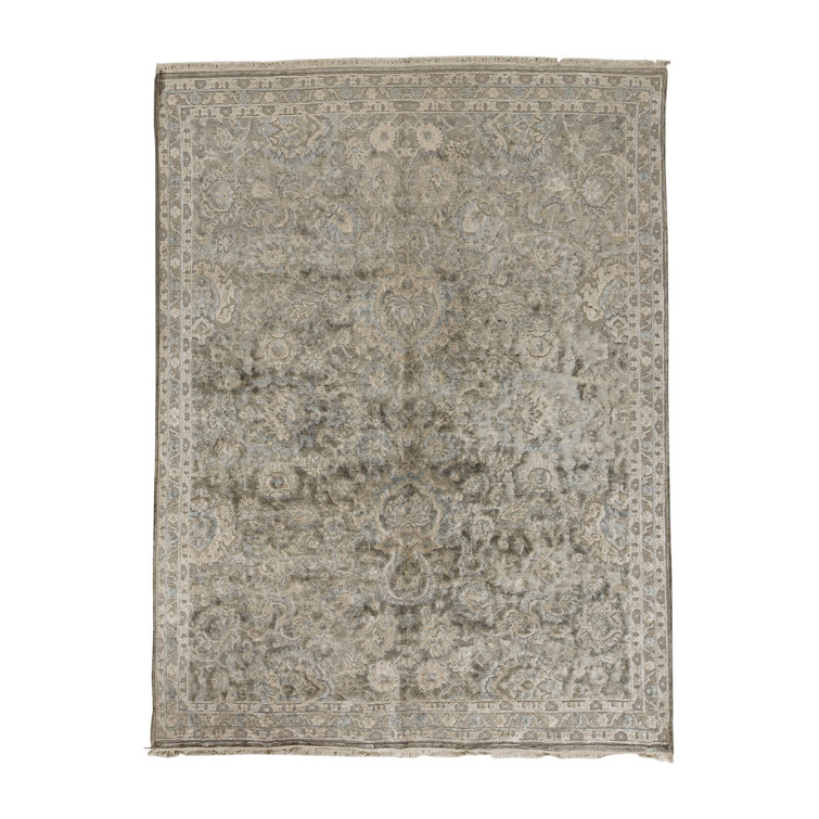 Bokara Rug Co., Inc. Lancaster HandKnotted Wool/Silk Oriental Area Rug